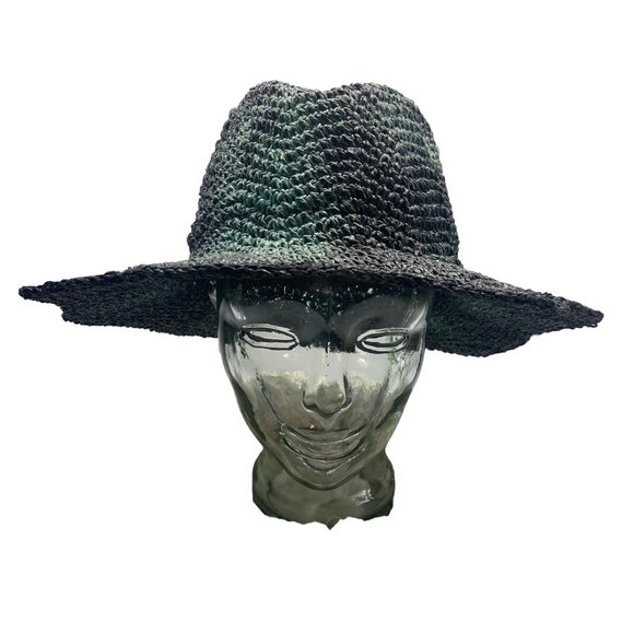 Handmade Crochet Petal Brim Tie-Dye Panama Hat main image 4